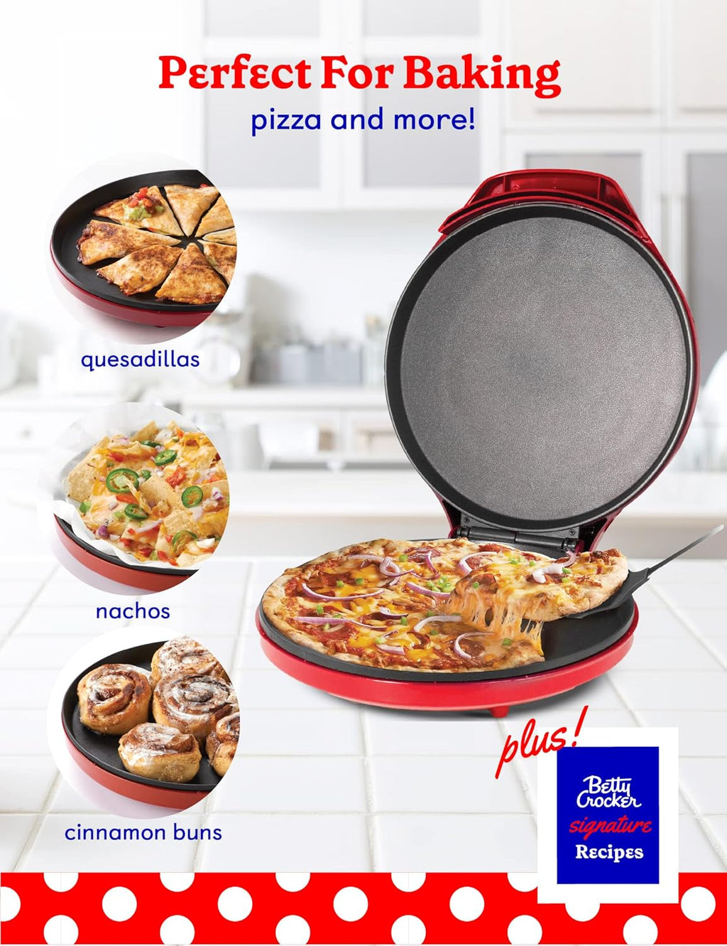 Betty Crocker™ 12-Inch Pizza Maker Plus